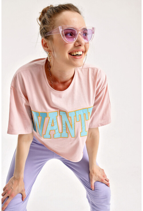 4134 Wanted Nakışlı T-Shirt