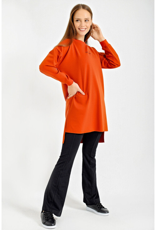 4207 Oversize Baskılı Sweat