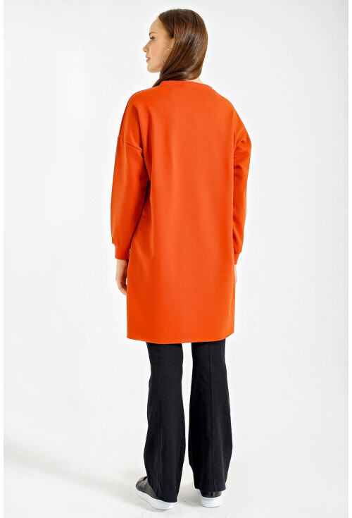 4207 Oversize Baskılı Sweat