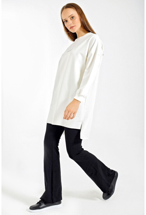 4207 Oversize Baskılı Sweat