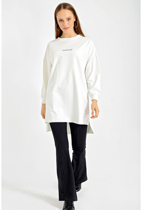 4207 Oversize Baskılı Sweat