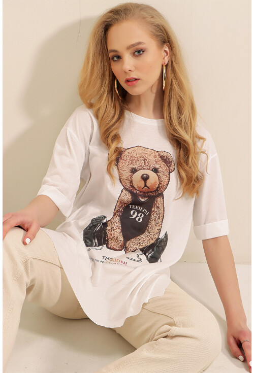 4327 Baskılı T-Shirt