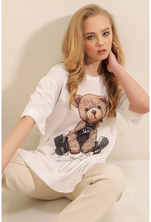 4327 Baskılı T-Shirt