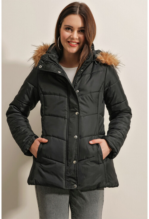 5065 Hooded Puffer Coat