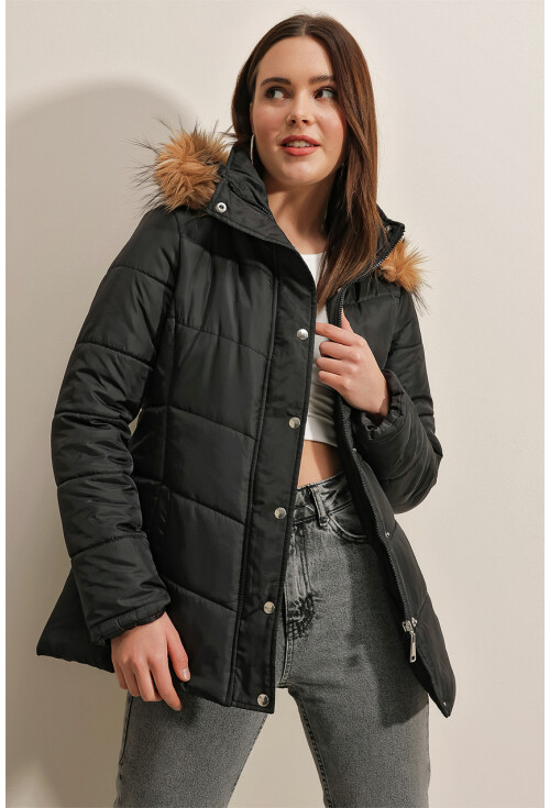 5065 Hooded Puffer Coat