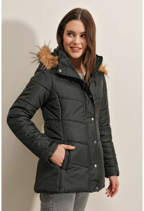 5065 Hooded Puffer Coat