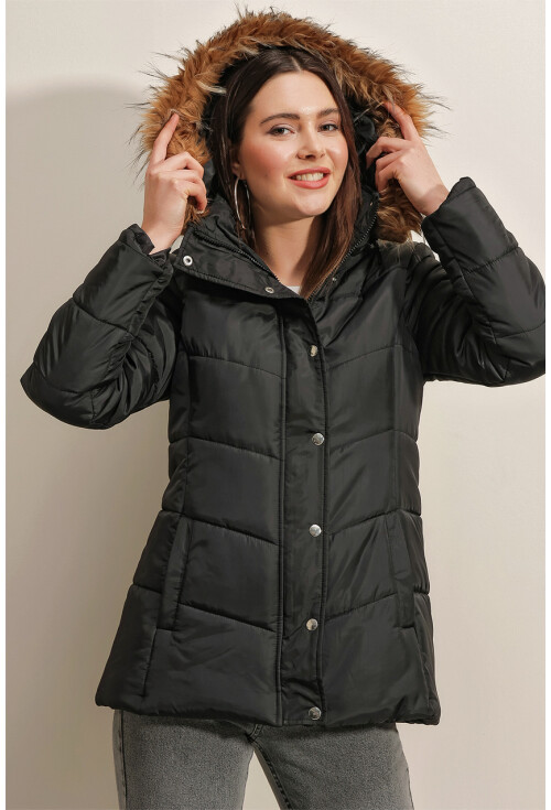 5065 Hooded Puffer Coat