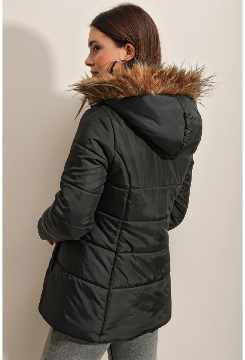 5065 Hooded Puffer Coat