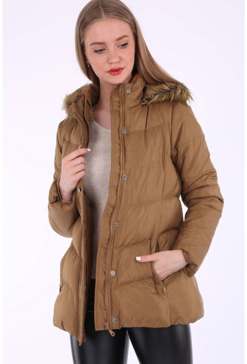 5065 Kapşonlu Şişme Mont