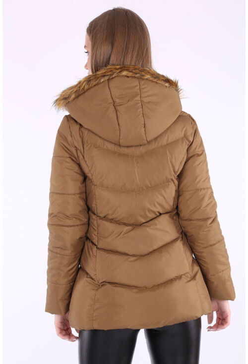 5065 Kapşonlu Şişme Mont