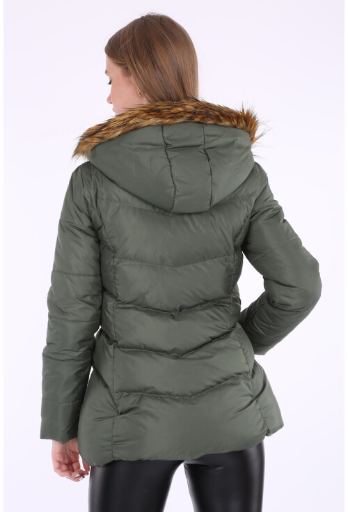 5065 Kapşonlu Şişme Mont