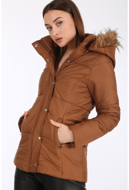 5065 Kapşonlu Şişme Mont