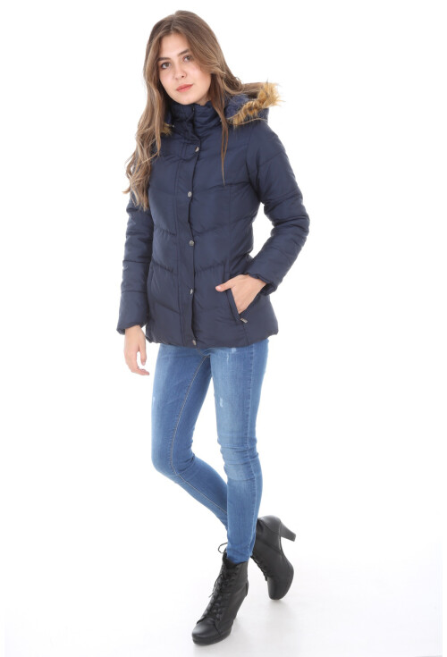 5065 Kapşonlu Şişme Mont