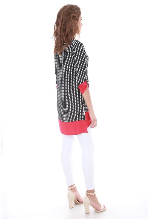 5648 Hakim Yaka Desenli Tunik
