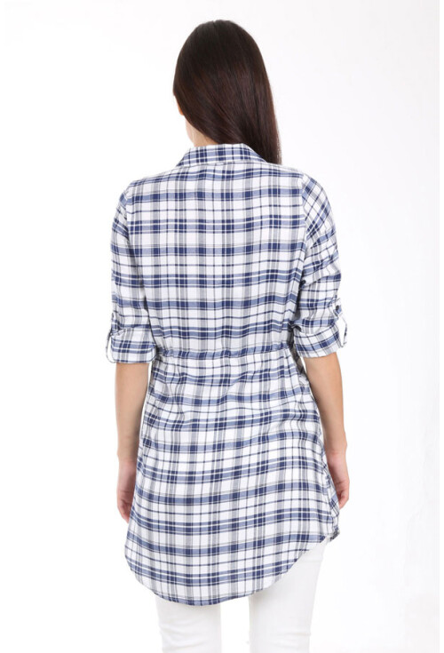 5689 Kare Desen Ekose Tunik