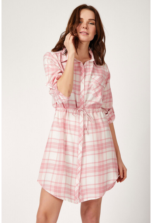 5689 Kare Desen Ekose Tunik