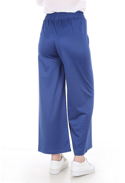 6433 Beli Lastikli Bol Pantolon