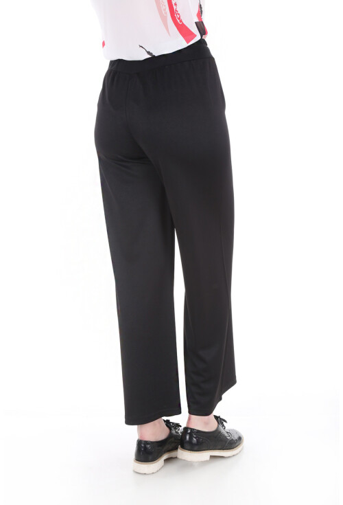 6433 Beli Lastikli Bol Pantolon
