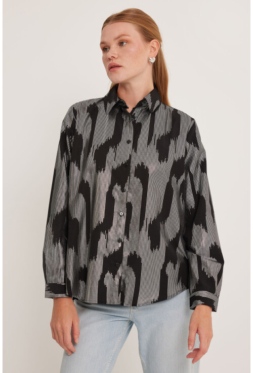 Womens Shirt With Foil Pattern 20253