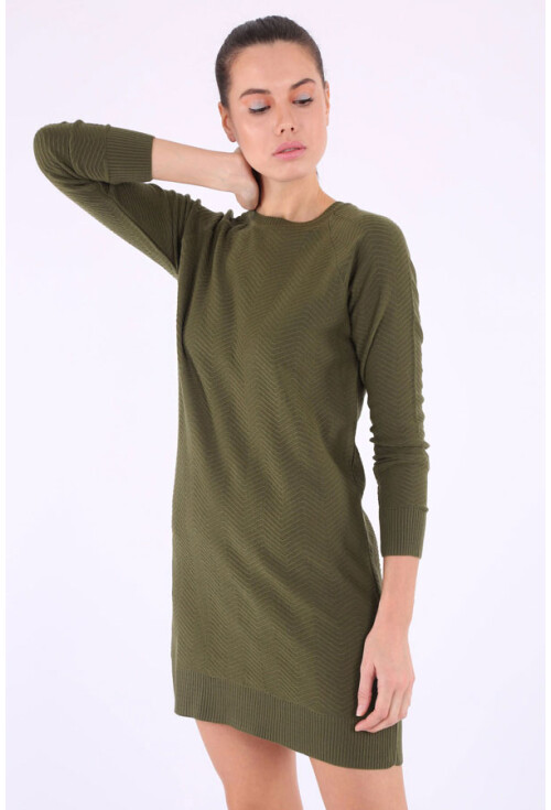 15722 Zigzag Desen Triko Kazak