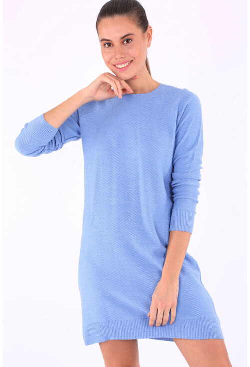 15722 Zigzag Desen Triko Kazak