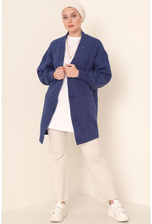 15768 Tesettür Triko Hırka