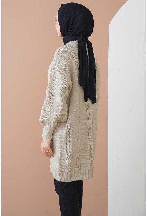 15768 Tesettür Triko Hırka