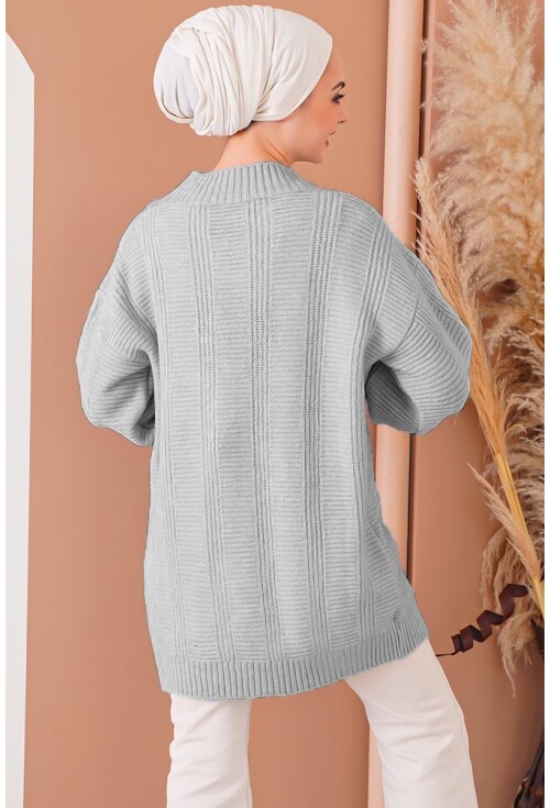 15768 Tesettür Triko Hırka