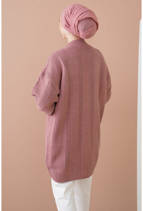 15768 Tesettür Triko Hırka