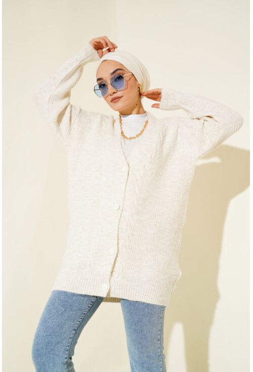 15768 Hijab Knit Cardigan