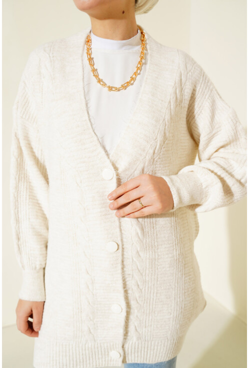 15768 Hijab Knit Cardigan