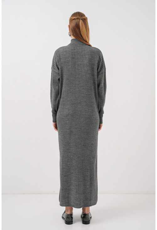 15839 Boydan Triko Elbise