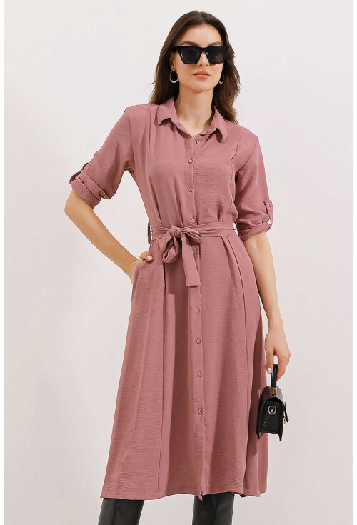 2442 Shirt Dress With Belt