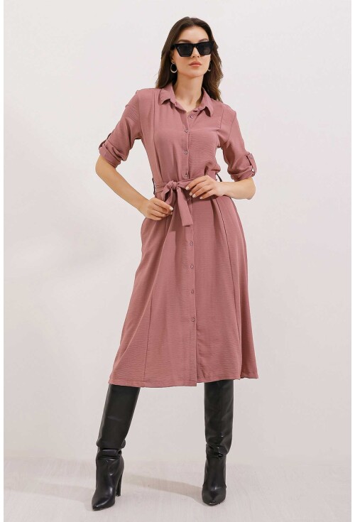 2442 Shirt Dress With Belt