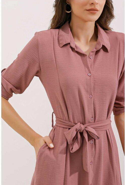 2442 Shirt Dress With Belt