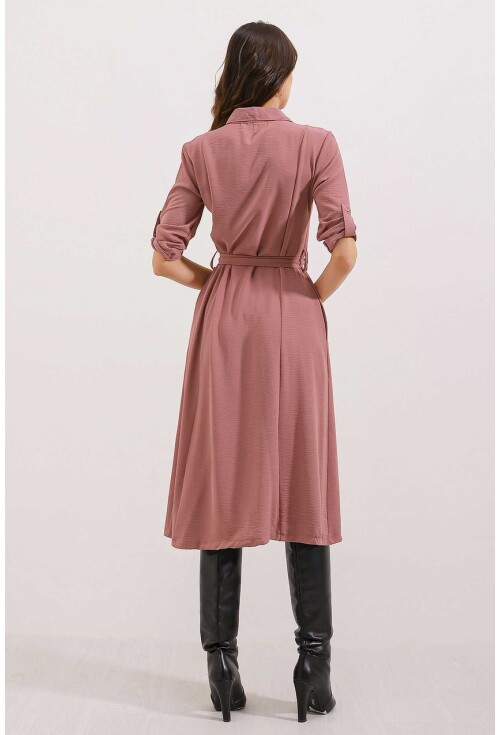 2442 Shirt Dress With Belt
