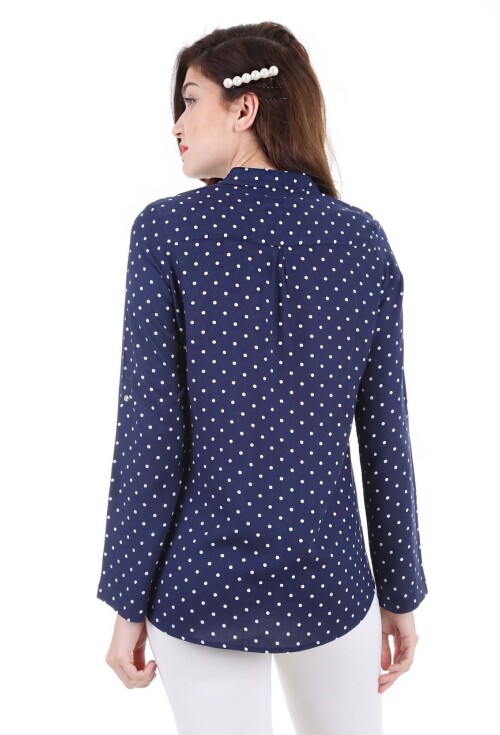 3432 Desenli Çıtçıtlı Gömlek