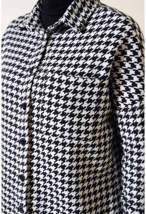 3852 Kazayağı Desen Gömlek