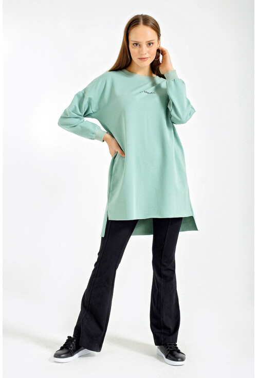 4207 Oversize Baskılı Sweat