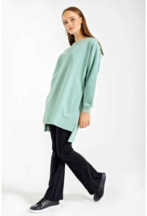 4207 Oversize Baskılı Sweat
