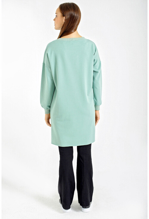 4207 Oversize Baskılı Sweat