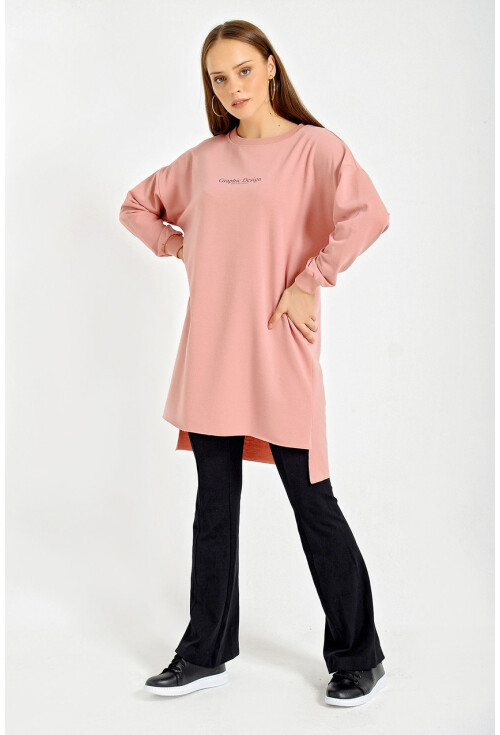 4207 Oversize Baskılı Sweat
