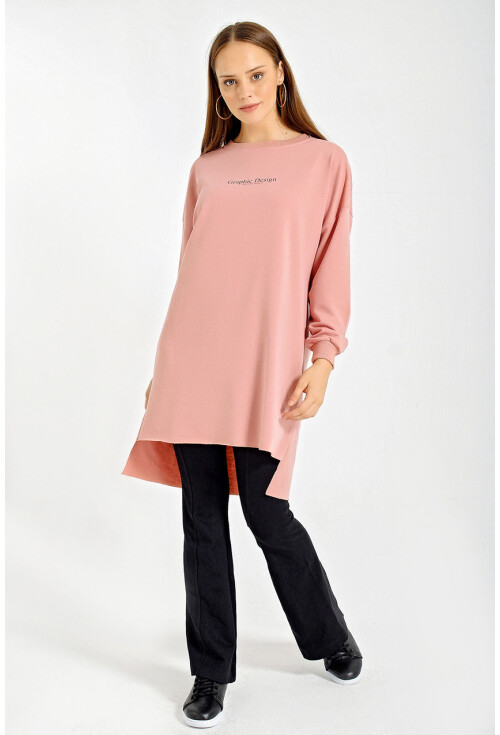 4207 Oversize Baskılı Sweat