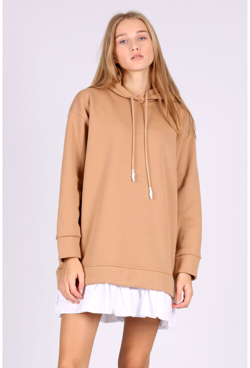 4458 Etek Detaylı Sweatshirt