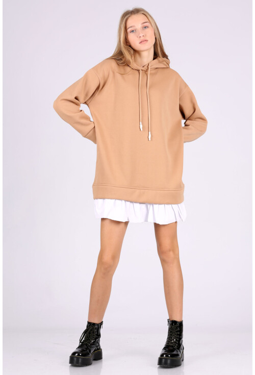 4458 Etek Detaylı Sweatshirt