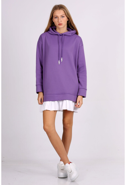 4458 Etek Detaylı Sweatshirt