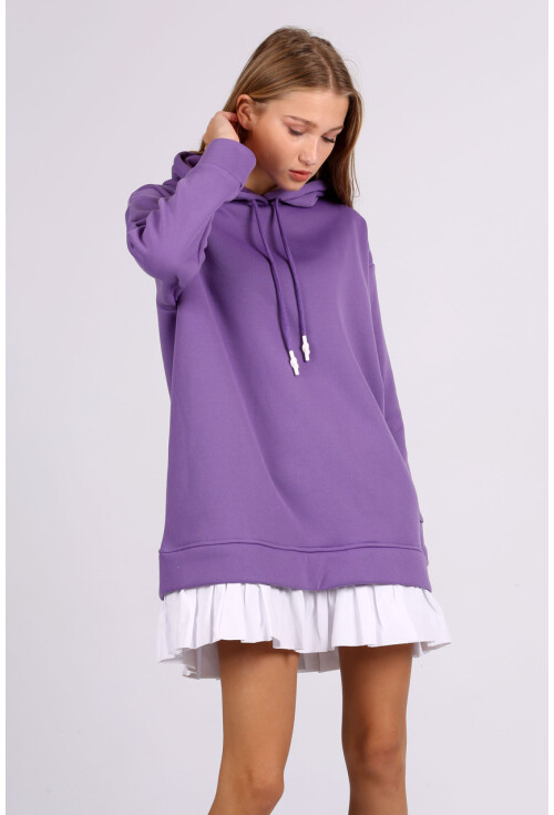 4458 Etek Detaylı Sweatshirt