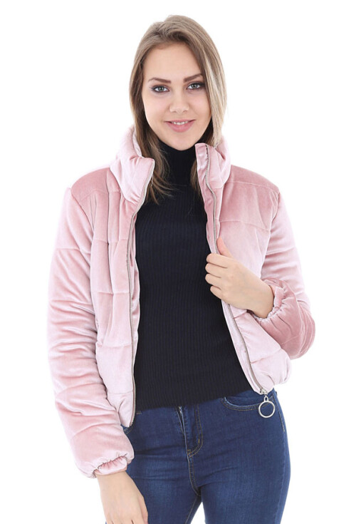 5066 Kadife Şişme Mont