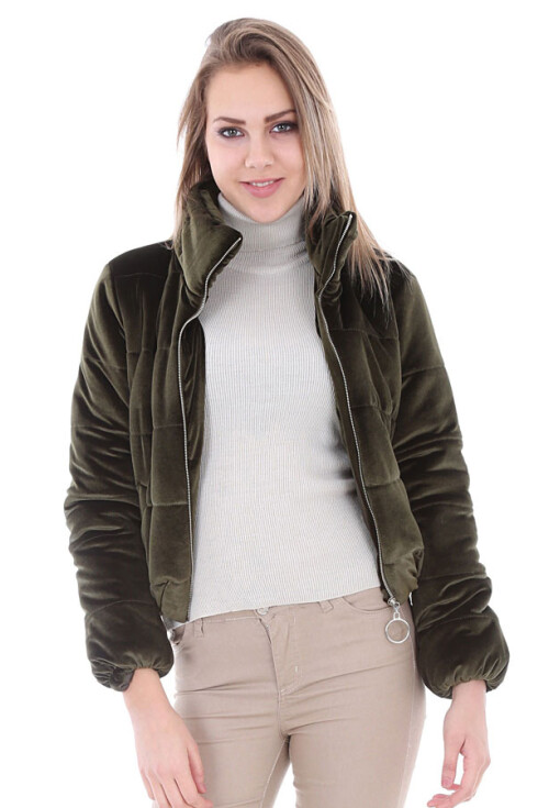 5066 Kadife Şişme Mont