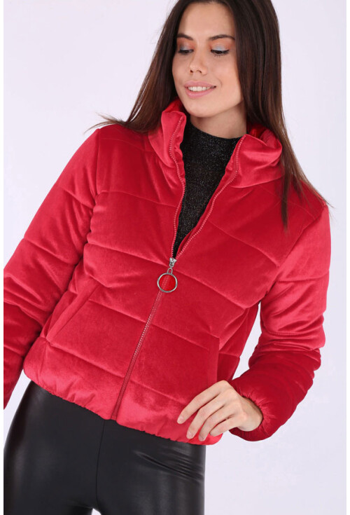 5066 Kadife Şişme Mont